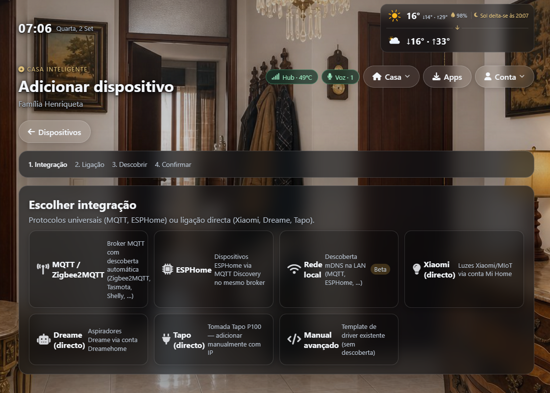 Assistente de configuração